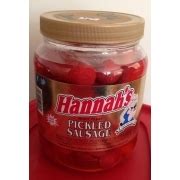 Hannah's Pickled Sausage: Calories, Nutrition Analysis & More | Fooducate