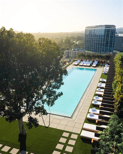 The West Hollywood EDITION Hotel – West Hollywood, CA, USA- Pool Aerial ...