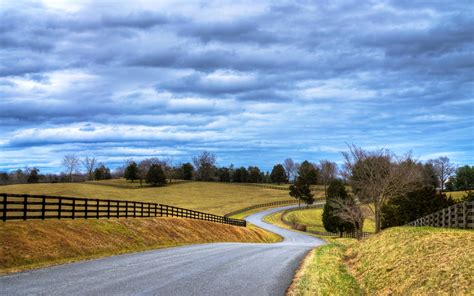 road, Way, Path, Fields, Landscapes, Nature, Countryside, Town, Trees ...