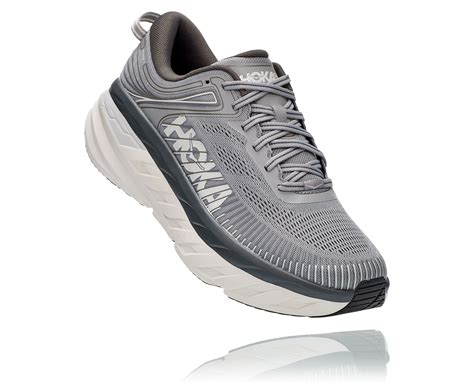 Hoka Mens Bondi 7- Wild Dove/ Dark Shadow- X-WIDE Width | Cleary's ...