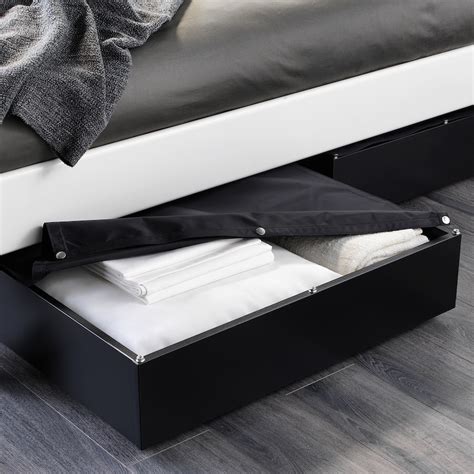 VARDÖ Underbed storage box, black, 25 5/8x27 1/2" - IKEA