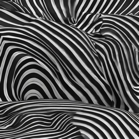 Premium AI Image | A black and white striped pattern is shown in this image