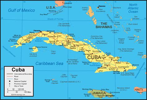 Cuba In World Map – Map Vector