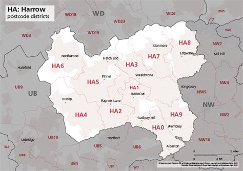 Ha Postcode Map - Goimages Techno