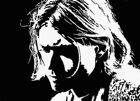 Kurt Cobain Nirvana Modern Picture Hand Painted Pop Art Style Paintings ...