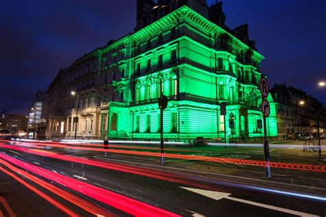 Irish Embassy in London turns an incredible shade of green as St ...