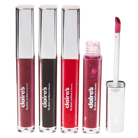 4-Pack Dark Lipgloss Set | Lip gloss set, Claire's accessories, Claire