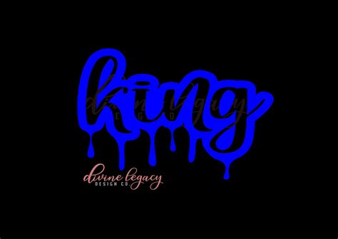 King SVG File for Circut Silhouette Drip King Her King SVG - Etsy Finland