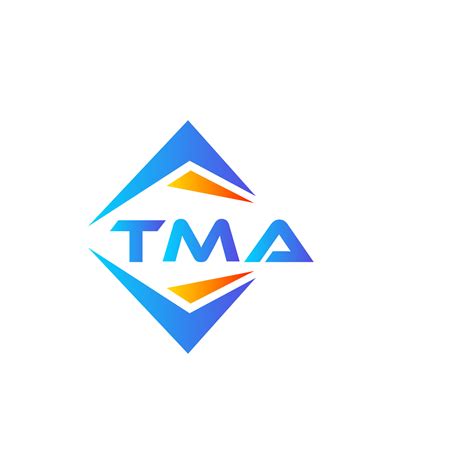 TMA abstract technology logo design on white background. TMA creative ...