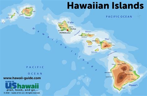 Printable Map Of Hawaiian Islands