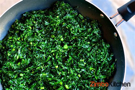 How to Cook Zimbabwe Muriwo - Leafy Greens (Video) - ZimboKitchen