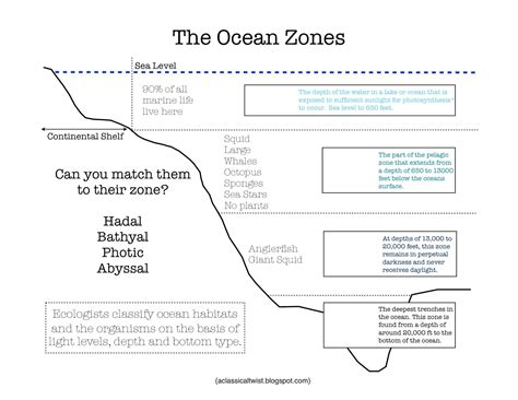 Here's a nice printable on the ocean zones. Answer key can be found at ...