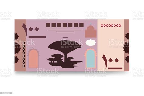 Yemeni Rial Vector Illustration Yemen Money Set Bundle Banknotes Paper ...