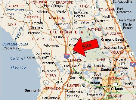 Map Of Florida Showing Ocala – Map Vector