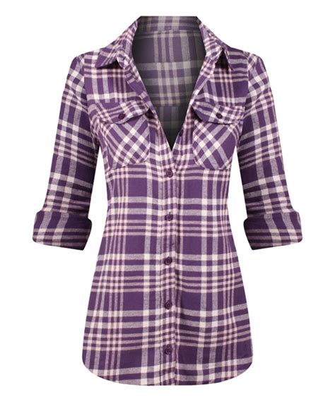 Zulily | Purple plaid shirt, Women, Clothes