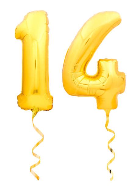 300+ Gold Number 14 Balloon Stock Photos, Pictures & Royalty-Free ...