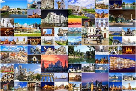 Collage of Europe attractions. — Stock Photo © deb-37 #126136532