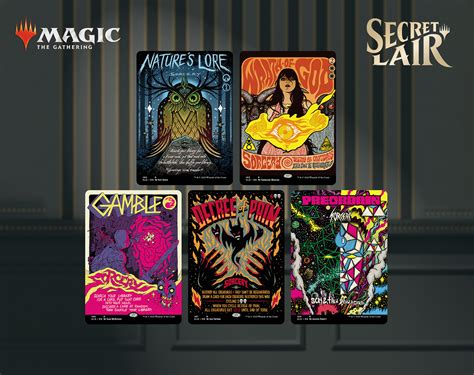 The full set, alongside cards by other artists like Jeff Soto and Sam ...