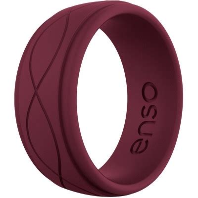 Enso Rings Men's Infinity Series Silicone Ring - 11 - Oxblood : Target