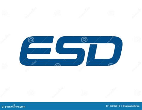 ESD Letter Logo Design Vector Stock Vector - Illustration of design ...