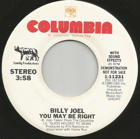 Billy Joel You may be right (Vinyl Records, LP, CD) on CDandLP