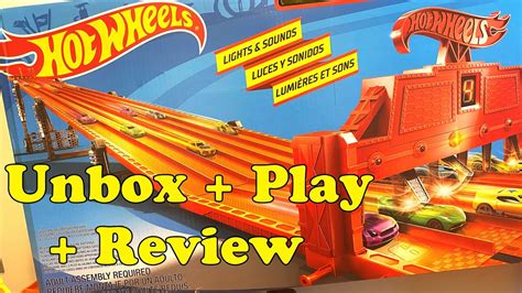 The Best Track! Hot Wheels 6 Lane Raceway - Unboxing, Play & Review ...