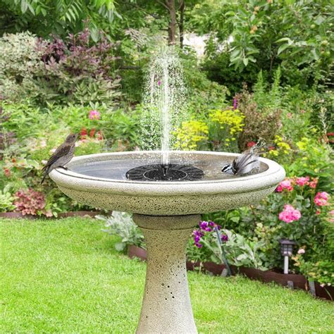 New Solar Power Water Fountain Pump Bird Fountain Water Floating ...