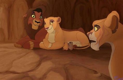 Kovu and Kiara with Vitani and Their Adorable Cubs