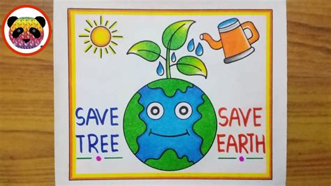 Earth Day Drawing / Earth Day Poster Drawing / World Earth Day Drawing ...