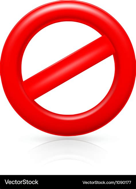 Do not warning sign Royalty Free Vector Image - VectorStock