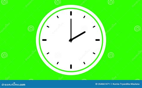 Green Screen Animation Digital Clock and Analog Circle Clock 2 Stock ...