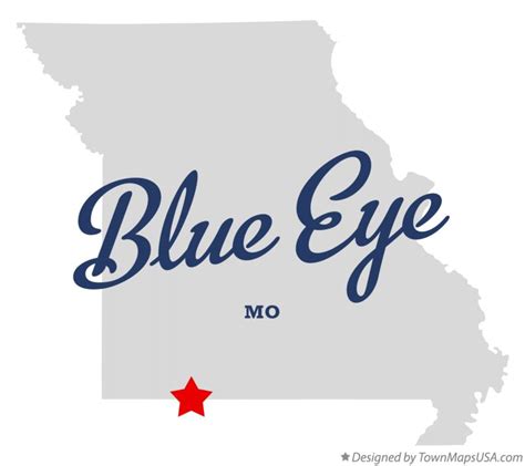 Map of Blue Eye, MO, Missouri