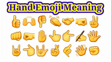 Iphone Hand Emoji Meanings Chart | Porn Sex Picture