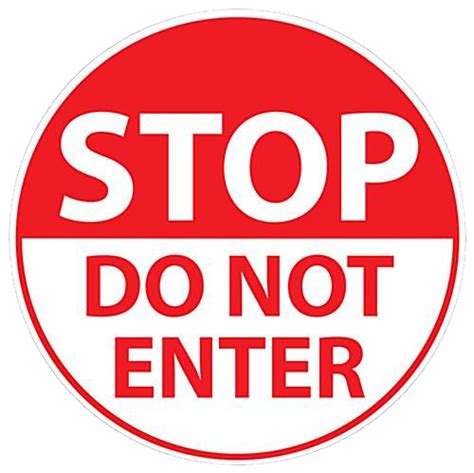 No Entry Symbol Stop Sign Warning Safety Notice Clipart PNG | PNG All