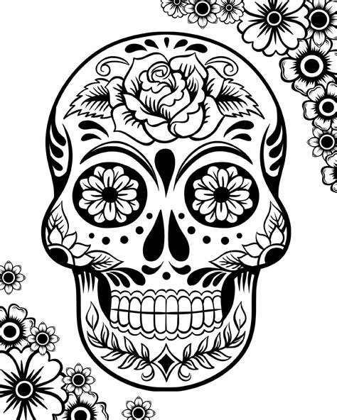 Sugar Skull Coloring Pages - Best Coloring Pages For Kids