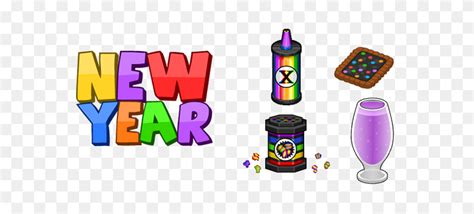 Happy New Year Balloons Colourful Transparent Png - New Year PNG ...