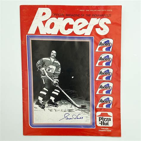 Gordie Howe Autographed Indianapolis Racers Program - Gretzky vs. The ...