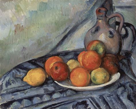 Fruit and a Jug on a Table, 1890-94 | Cezanne still life, Paul cezanne ...