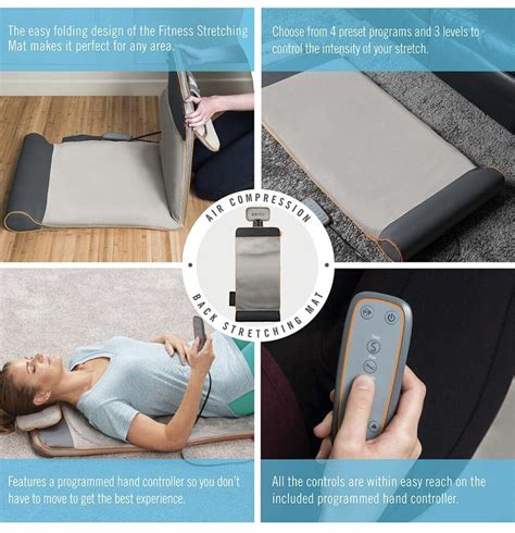 HoMedics Air Compression Back Stretching Mat - Gray (BM-AC105) | eBay