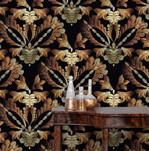 Victorian Wallpaper Gothic Wallpaper Art Nouveau Wallpaper | Etsy