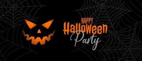 Free Vector | Scary halloween party banner design