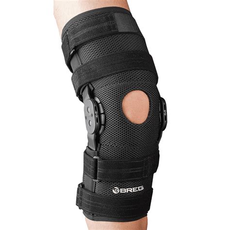 Breg Roadrunner Hinged Knee Brace Sleeve - Airmesh - Walmart.com ...