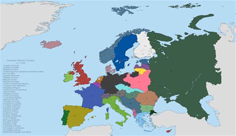 Map of interwar Europe by MattiafromEsperia on DeviantArt