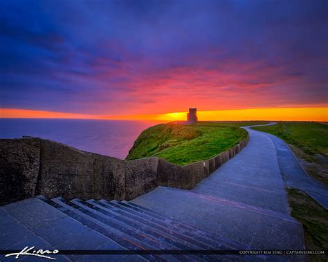 O’Brien’s Tower Cliffs of Moher Ireland Sunset | HDR Photography by ...