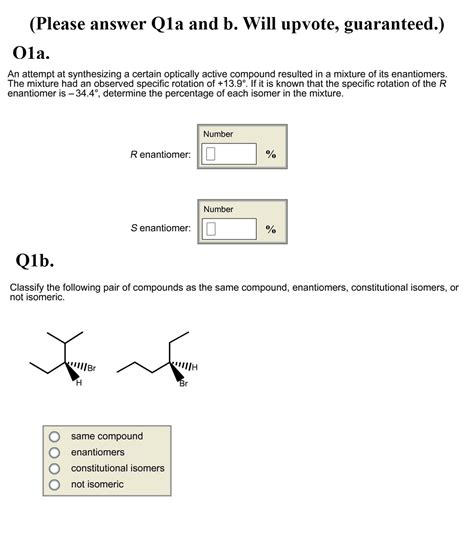 Solved An attempt at synthesizing a certain optically active | Chegg.com