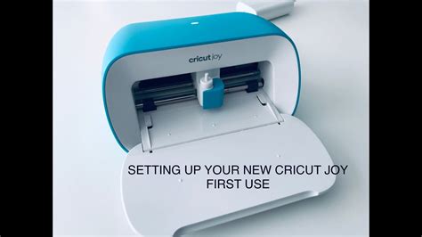 CRICUT JOY...NEW MACHINE SETUP...How To - YouTube