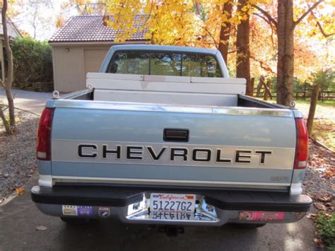 1989 Chevrolet Silverado K1500 Z71 4X4, blue over white, recent new ...