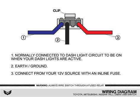 Short Toyota USB Switch wiring diagram – STEDI