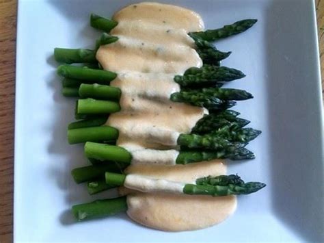 Asparagus With Cheese Sauce | Just A Pinch Recipes