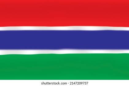 National Flag Gambia Gambia Flag Design Stock Vector (Royalty Free ...